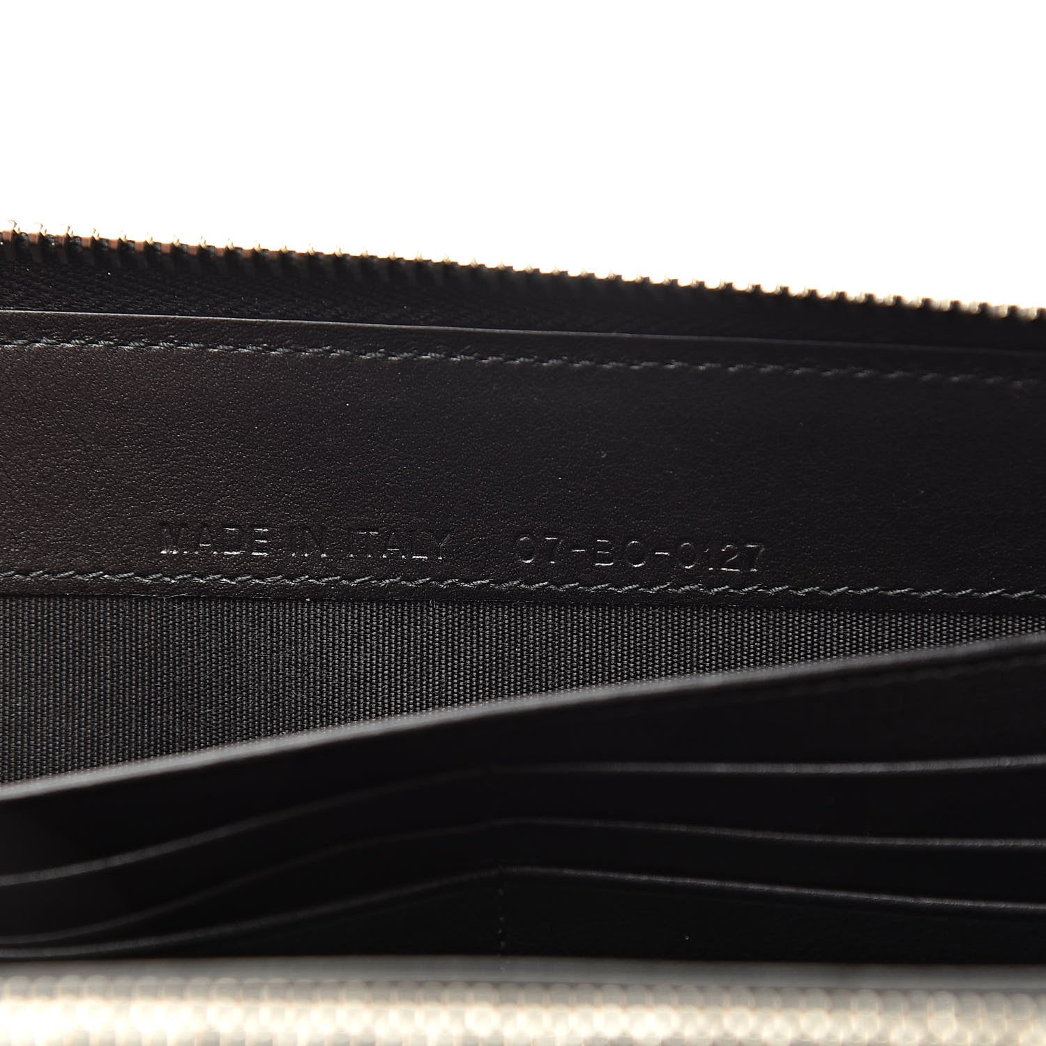 Christian Dior HOMME Monogram Coated Canvas Zip Aroun Wallet Grise 7 of 7
