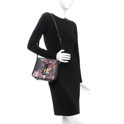 3.1 Phillip Lim 3.1 Denim Painted Mini Soleil Bucket Bag Black 2 of 6