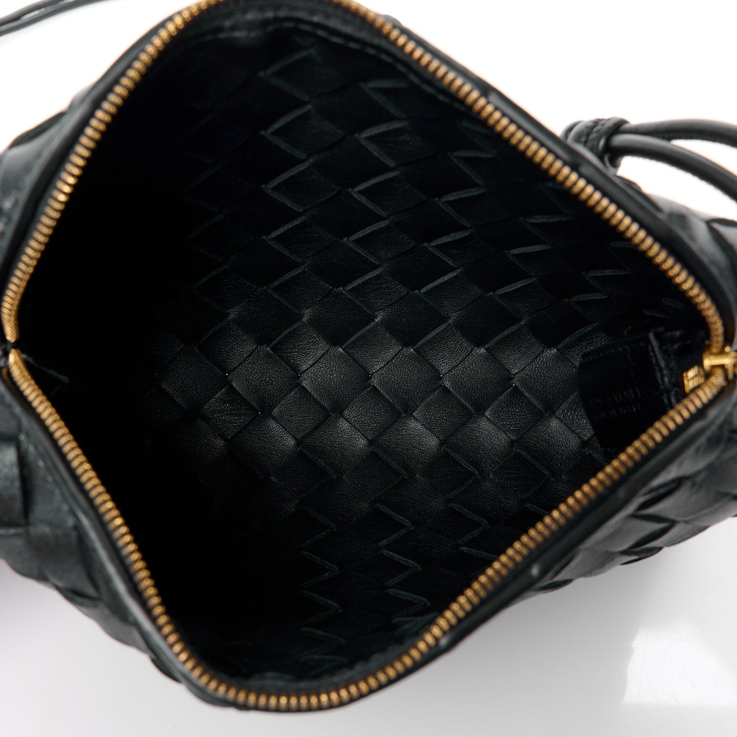 Nappa Intrecciato Mini Nodini Camera Bag Black