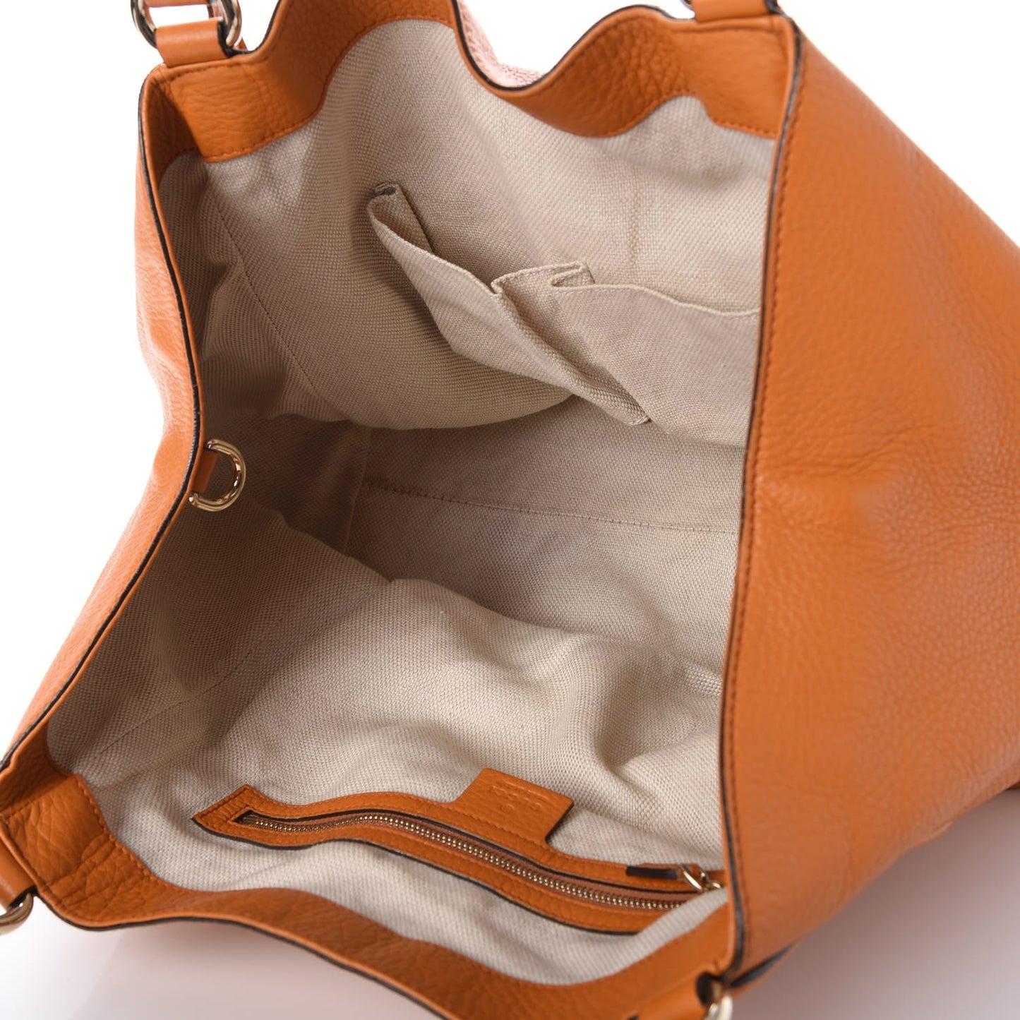 Pebbled Calfskin Medium Soho Shoulder Bag Curcuma