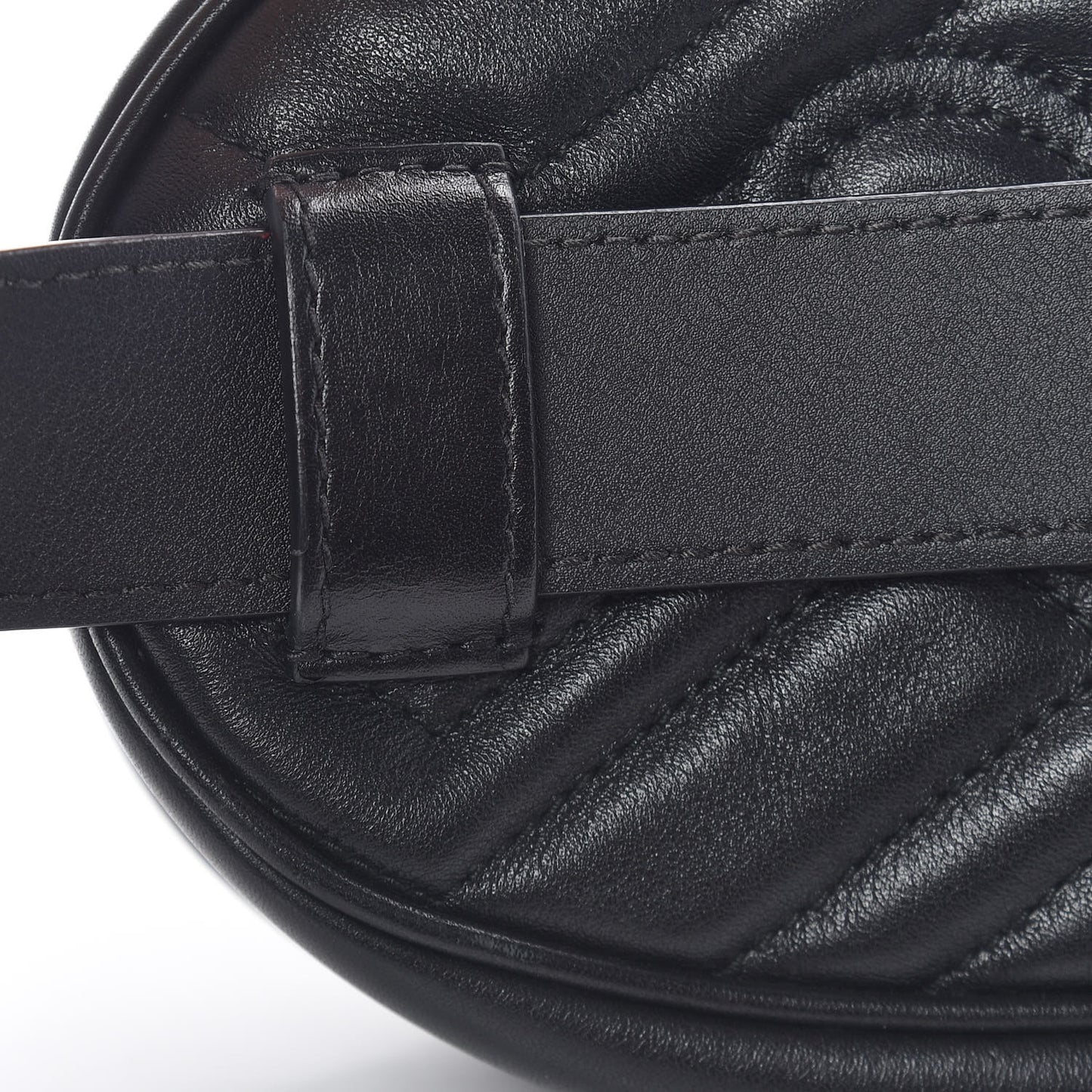 Calfskin Matelasse GG Marmont Belt Bag 85 34 Black