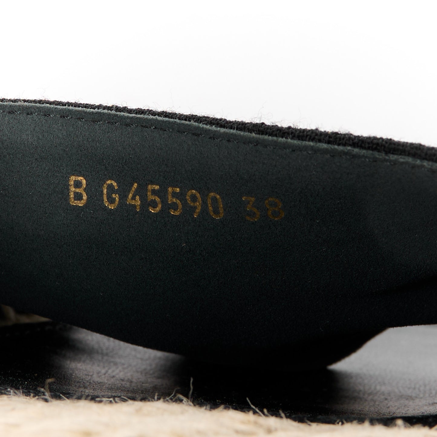 Wool Laminated Lambskin CC Slide Sandals 38 Black Gold