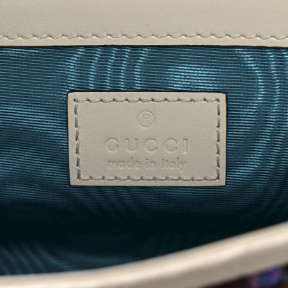 Gucci Tweed Calfskin Spicy Check Super Mini GG Marmont Shoulder Bag Pink Multicolor Mystic White 6 of 10