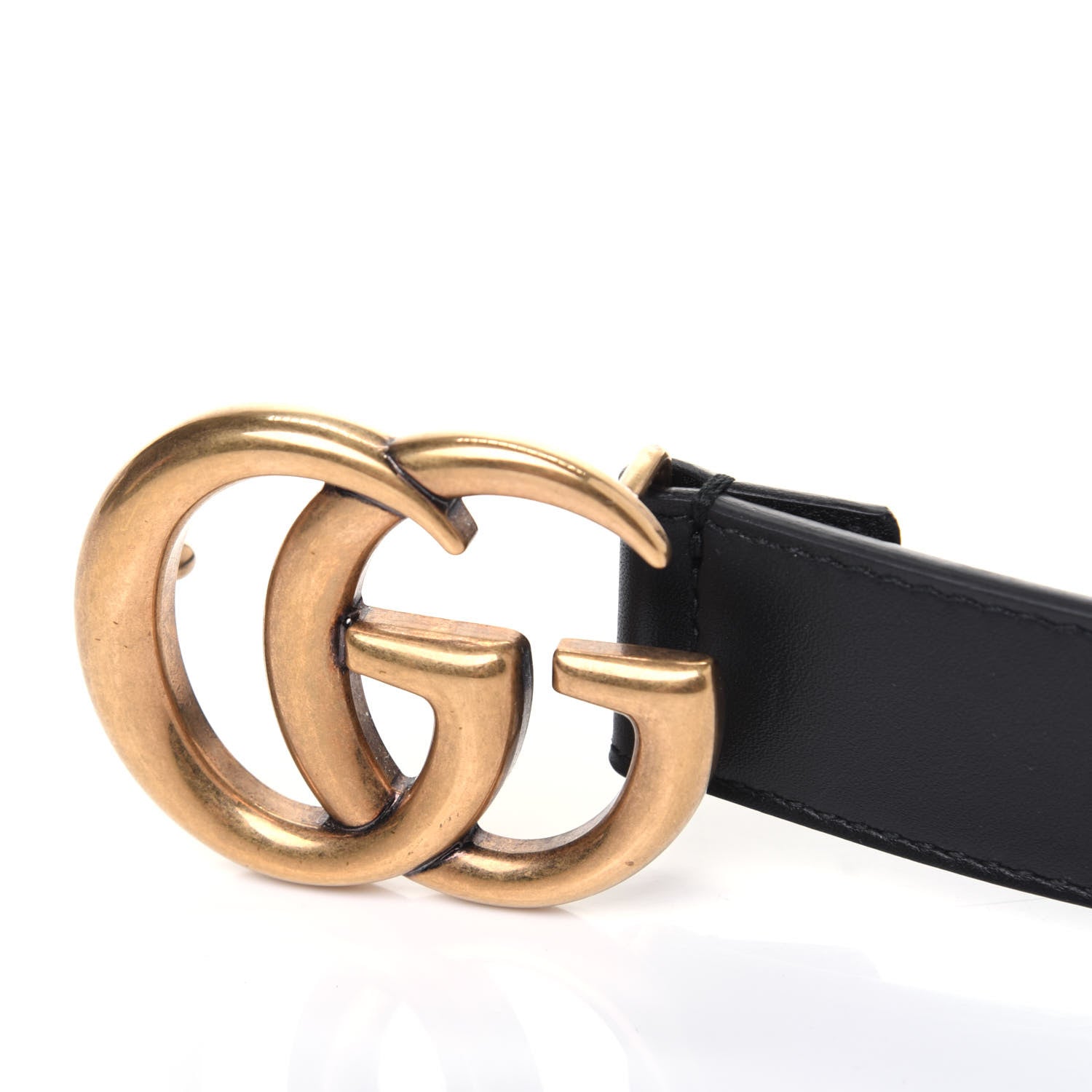 Gucci Calfskin Double G 30mm Belt 80 32 Black 7 of 8