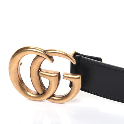 Gucci Calfskin Double G 30mm Belt 80 32 Black 7 of 8