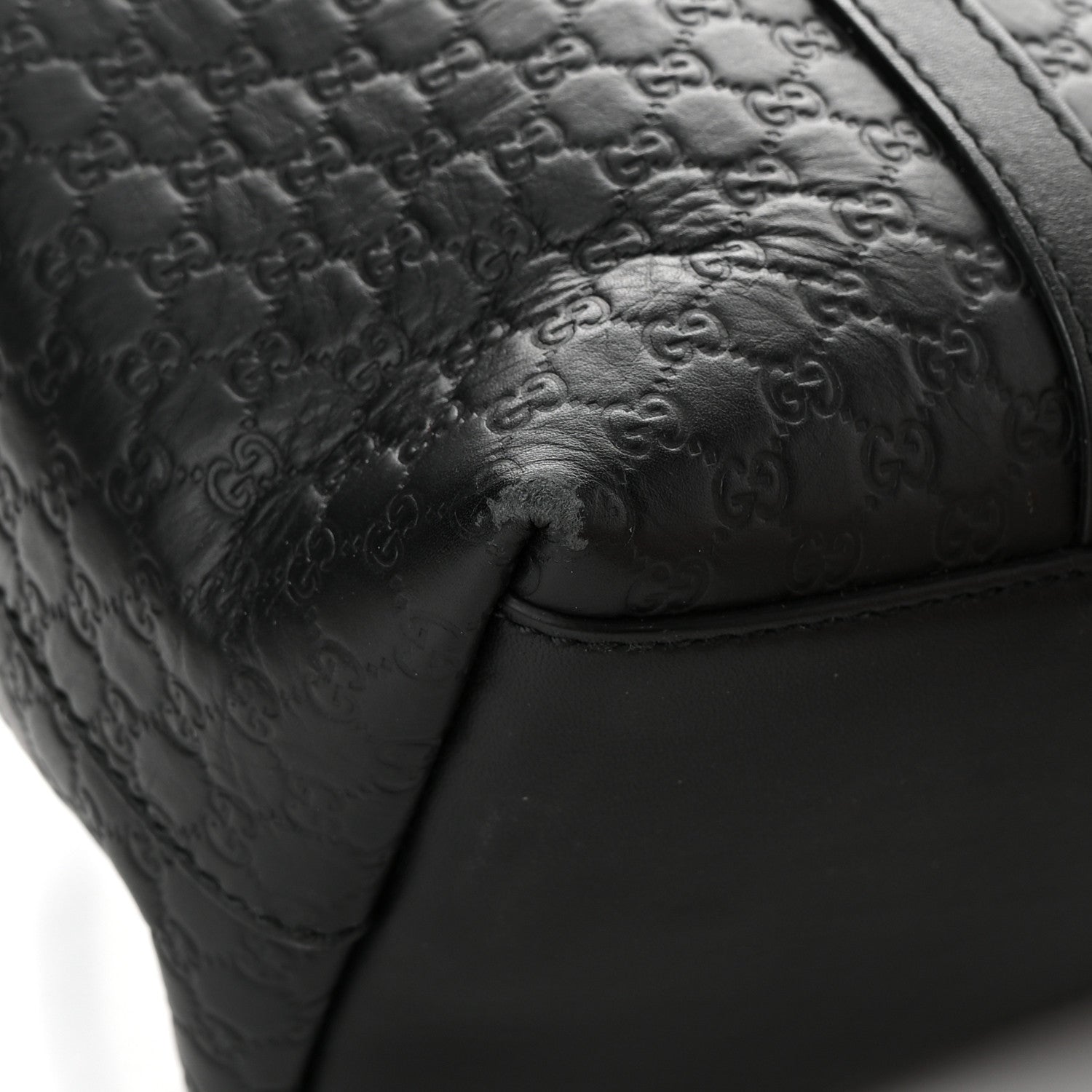 Gucci Soft Microguccissima Small Zippered Satchel Black 8 of 10