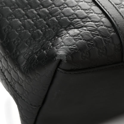 Gucci Soft Microguccissima Small Zippered Satchel Black 8 of 10