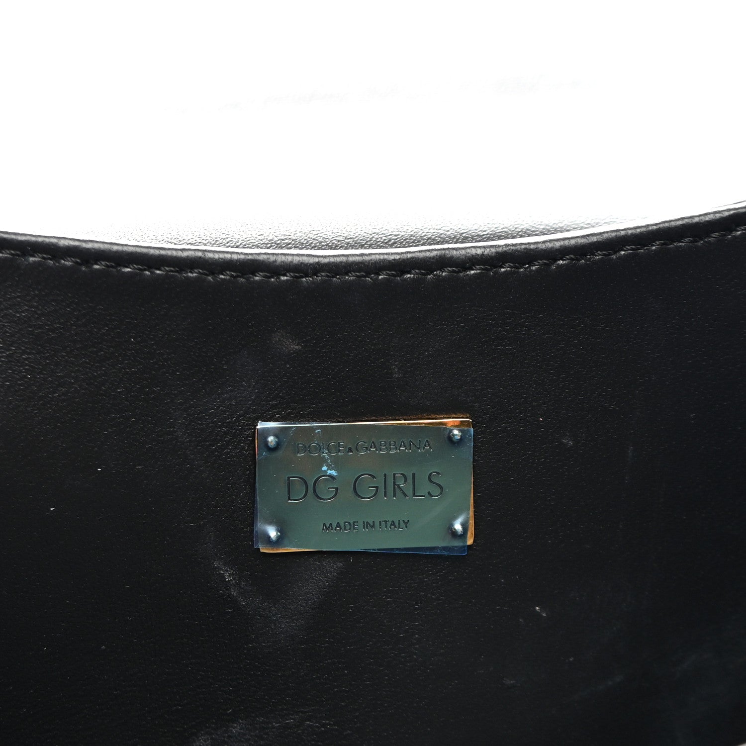 Dolce & Gabbana DOLCE GABBANA Nappa DG Girls Shoulder Bag Black 6 of 10