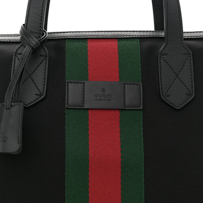 Gucci Techno Canvas Web Duffle Black 8 of 10