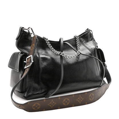 Louis Vuitton Lambskin CarryAll Cargo Vibe PM Black 3 of 9