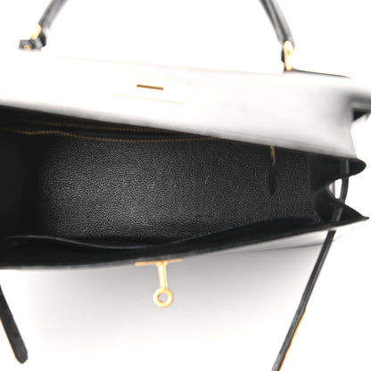 Hermes Box Kelly Sellier 28 Black 4 of 14