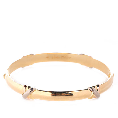 Cartier 18k Pink Yellow White Gold Trinity Love Bracelet Size 16 1 of 6