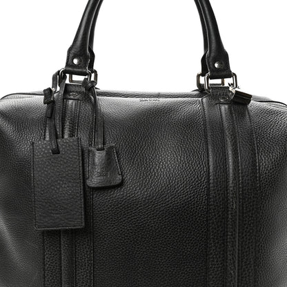 Gucci Pebbled Calfskin Carry On Duffle Grey 8 of 13