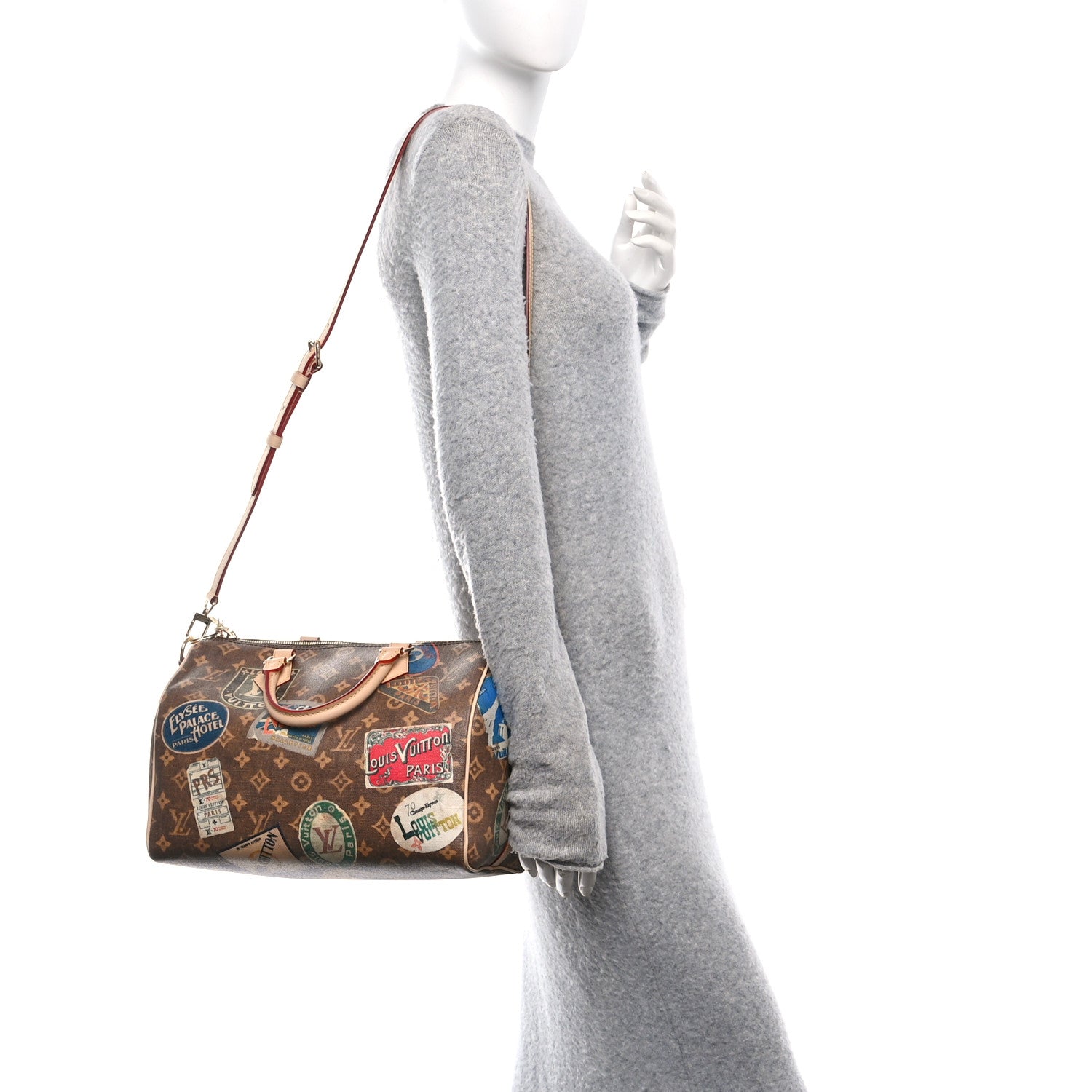 Louis Vuitton Monogram Hotel Labels Speedy Bandouliere 30 2 of 9