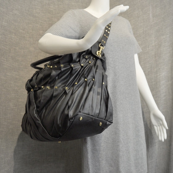 Valentino Garavani Leather XL Maizeon Studded Tote Black 2 of 9