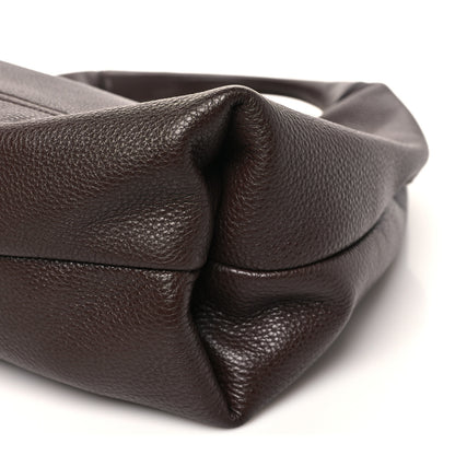 Gucci Grained Calfskin Softbit Maxi Shoulder Bag Dark Brown 10 of 10