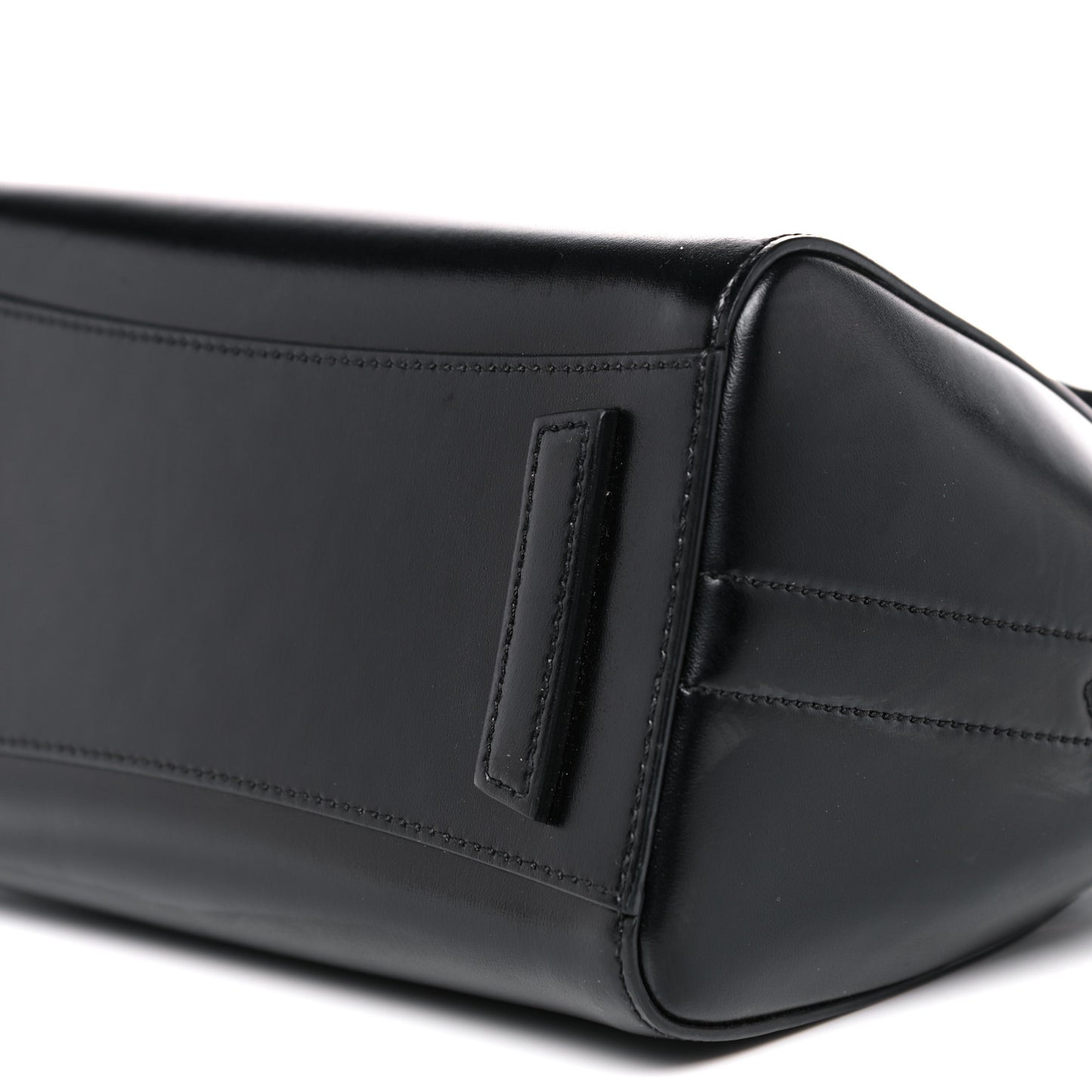 Shiny Lord Calfskin Mini Antigona Black