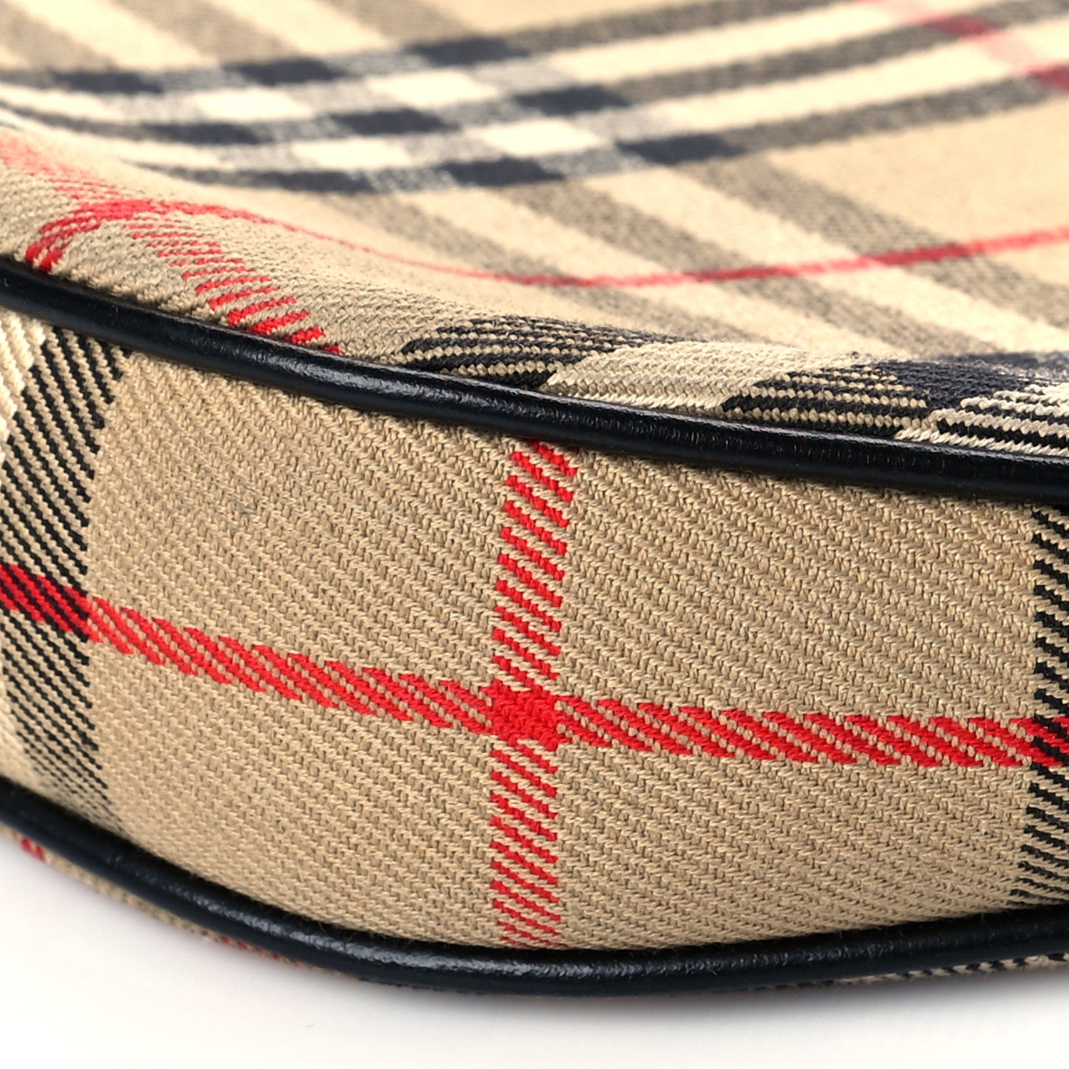 Burberry Vintage Check Calfskin Olympia Pouch Archive Beige 10 of 10