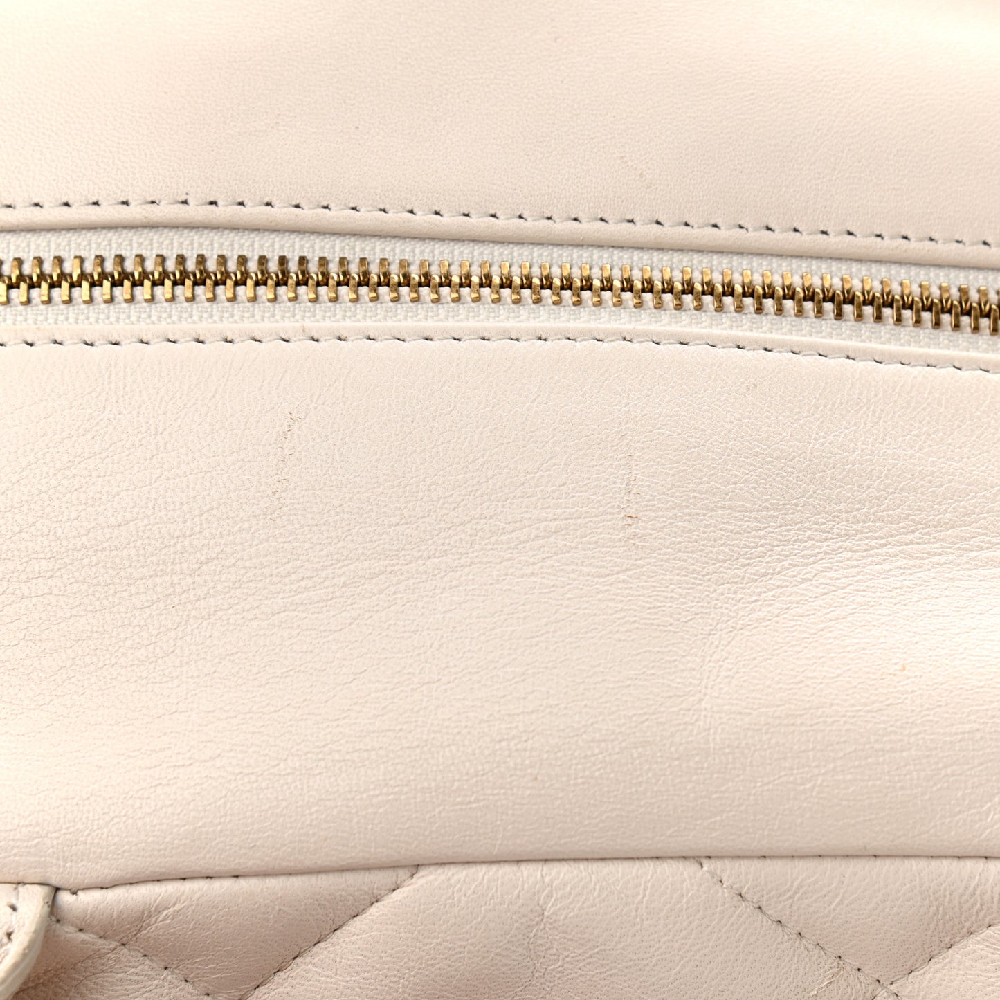 Nappa Quilted Icon Bowler White