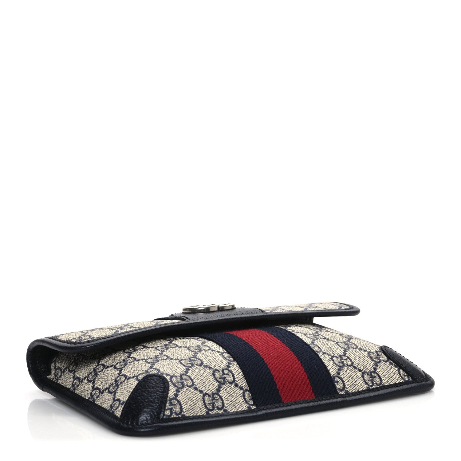 Gucci GG Supreme Monogram Web Small Ophidia Belt Bag 80 32 Beige Navy 7 of 19