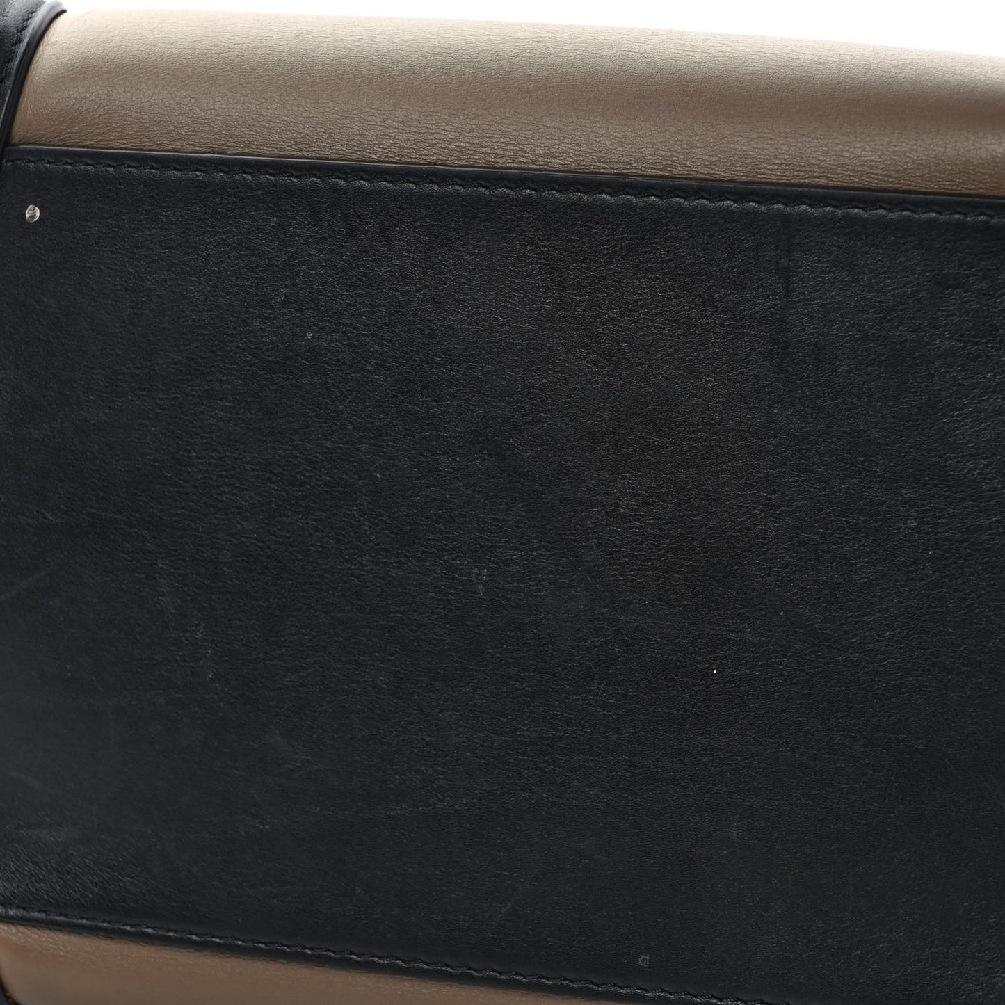 Smooth Calfskin Suede Mini Tri-Color Luggage Beige