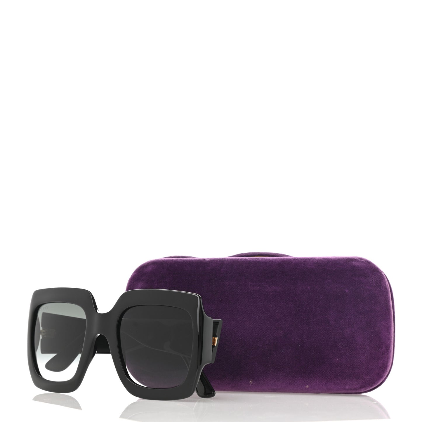 Acetate Square Frame Sunglasses GG0053S Black