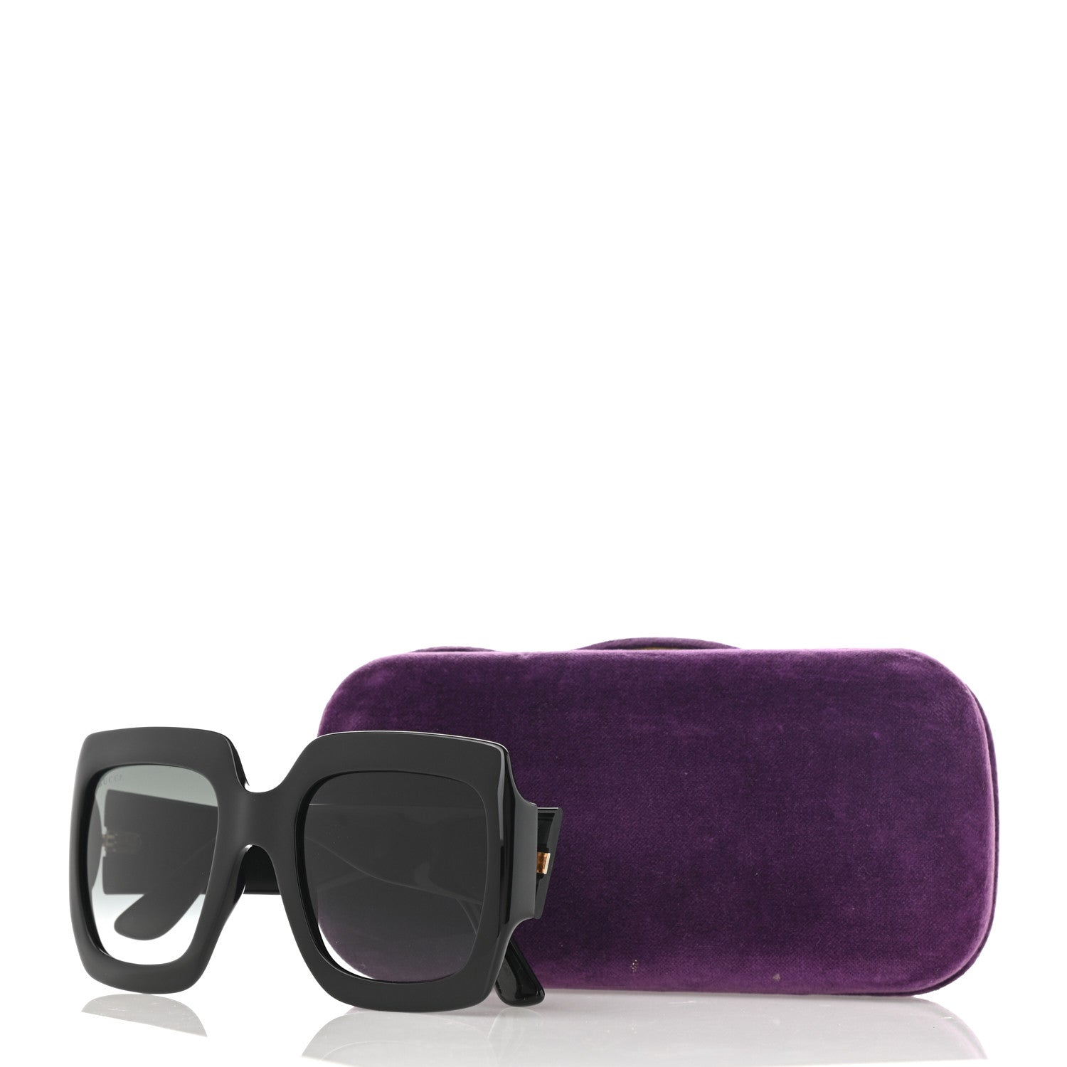 Gucci Acetate Square Frame Sunglasses GG0053S Black 8 of 8