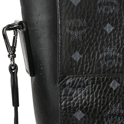 MCM Visetos Tote Black 10 of 12