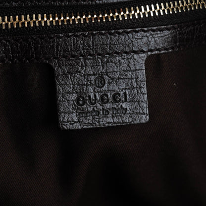 Gucci Monogram Large Horsebit Chain Hobo Dark Brown 6 of 7