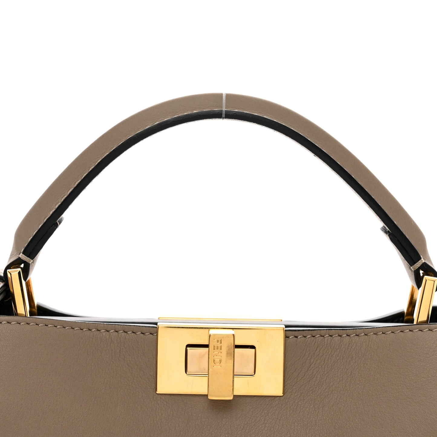 Vitello Tahiti Burro Medium Peekaboo Iconic Essentially Satchel Tortora Black
