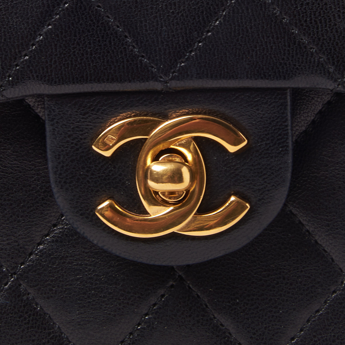 Chanel Lambskin Quilted Mini Square Flap Black 7 of 10