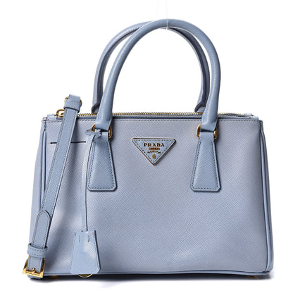 Prada Saffiano Small Galleria Double Zip Tote Astrale 1 of 8