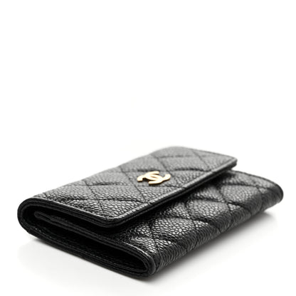 Chanel Caviar Quilted Flap Card Holder Black 4 of 9
