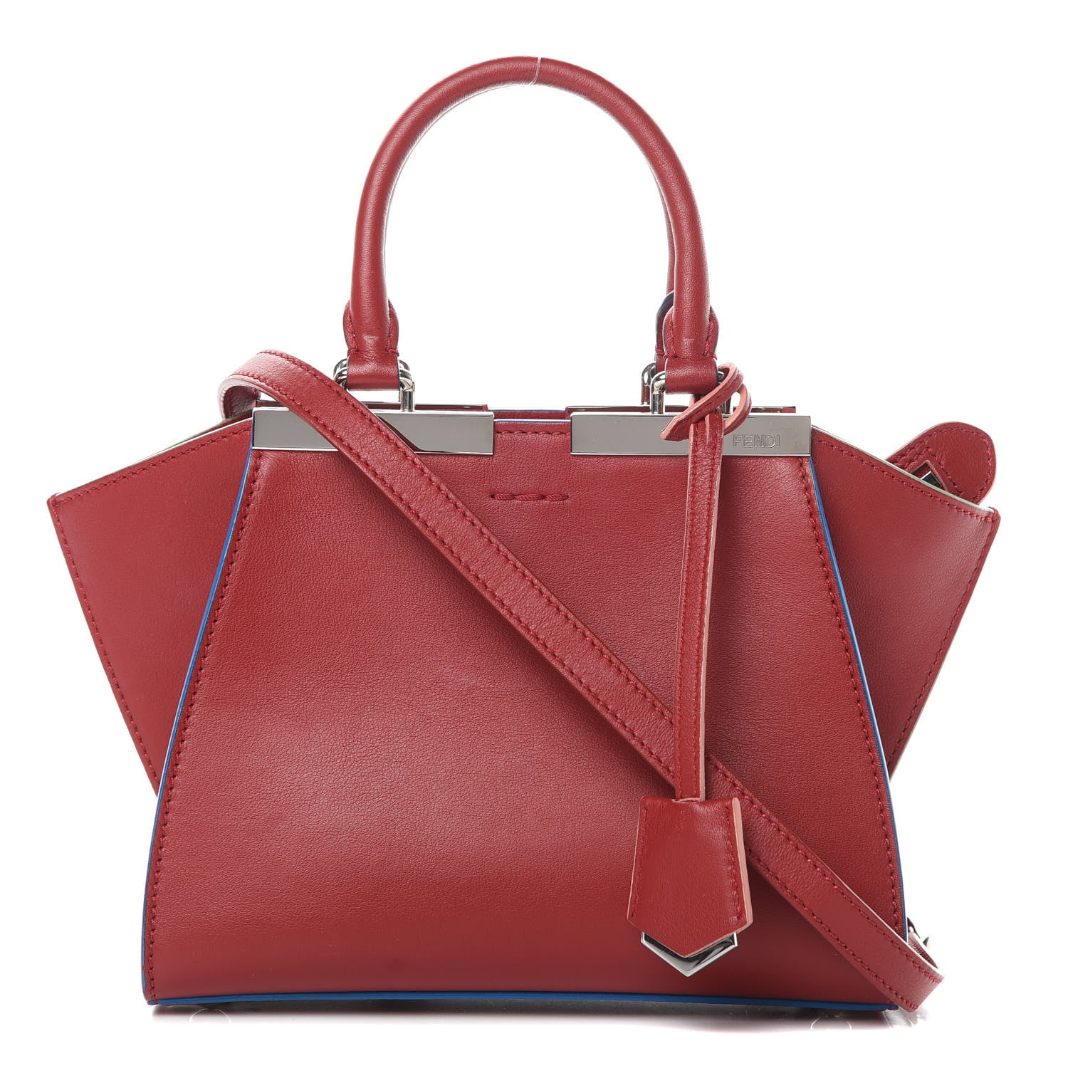 Fendi Vitello Dolce Mini 3jours Tote Ribes 1 of 13