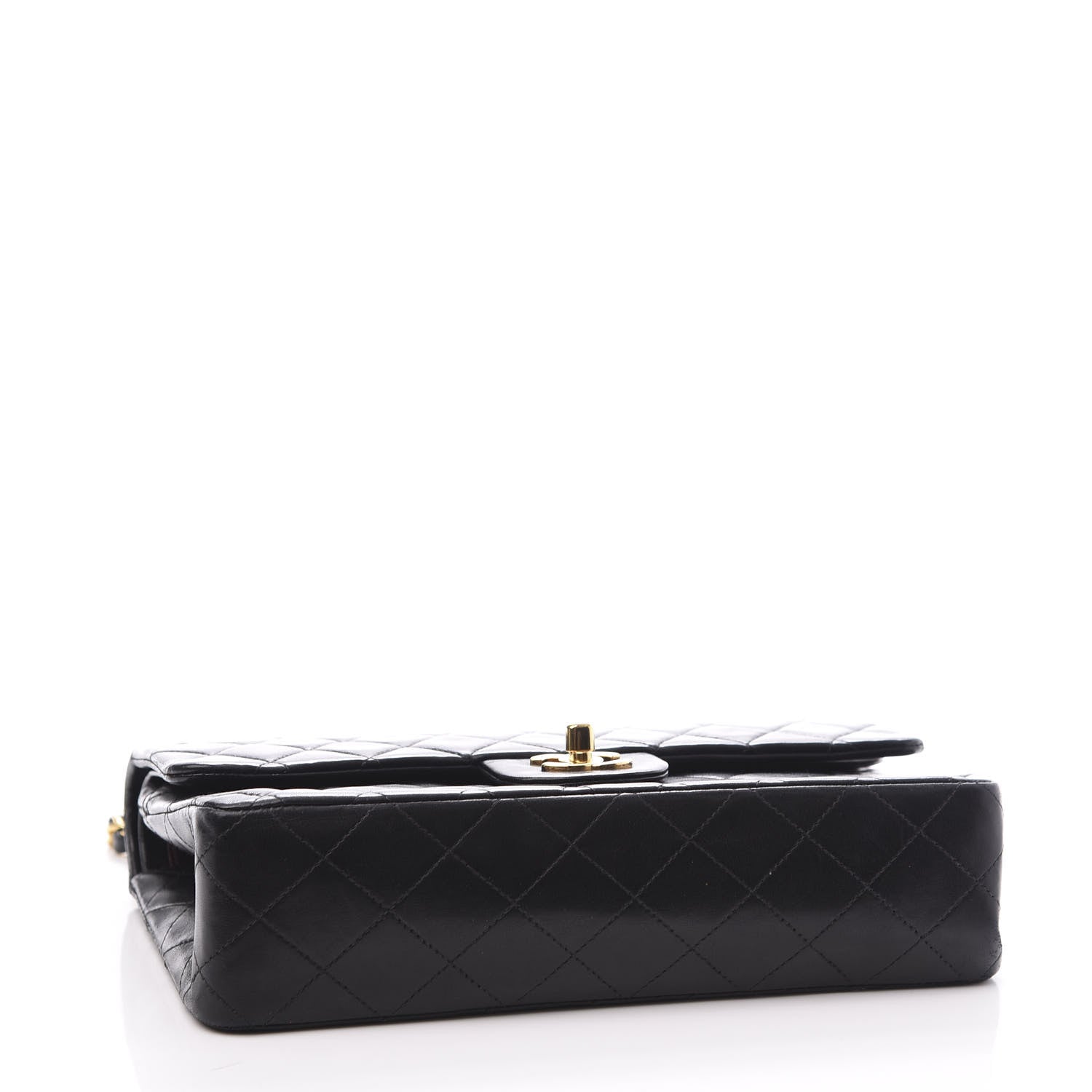 Chanel Lambskin Quilted Medium Double Flap Black 3 of 10