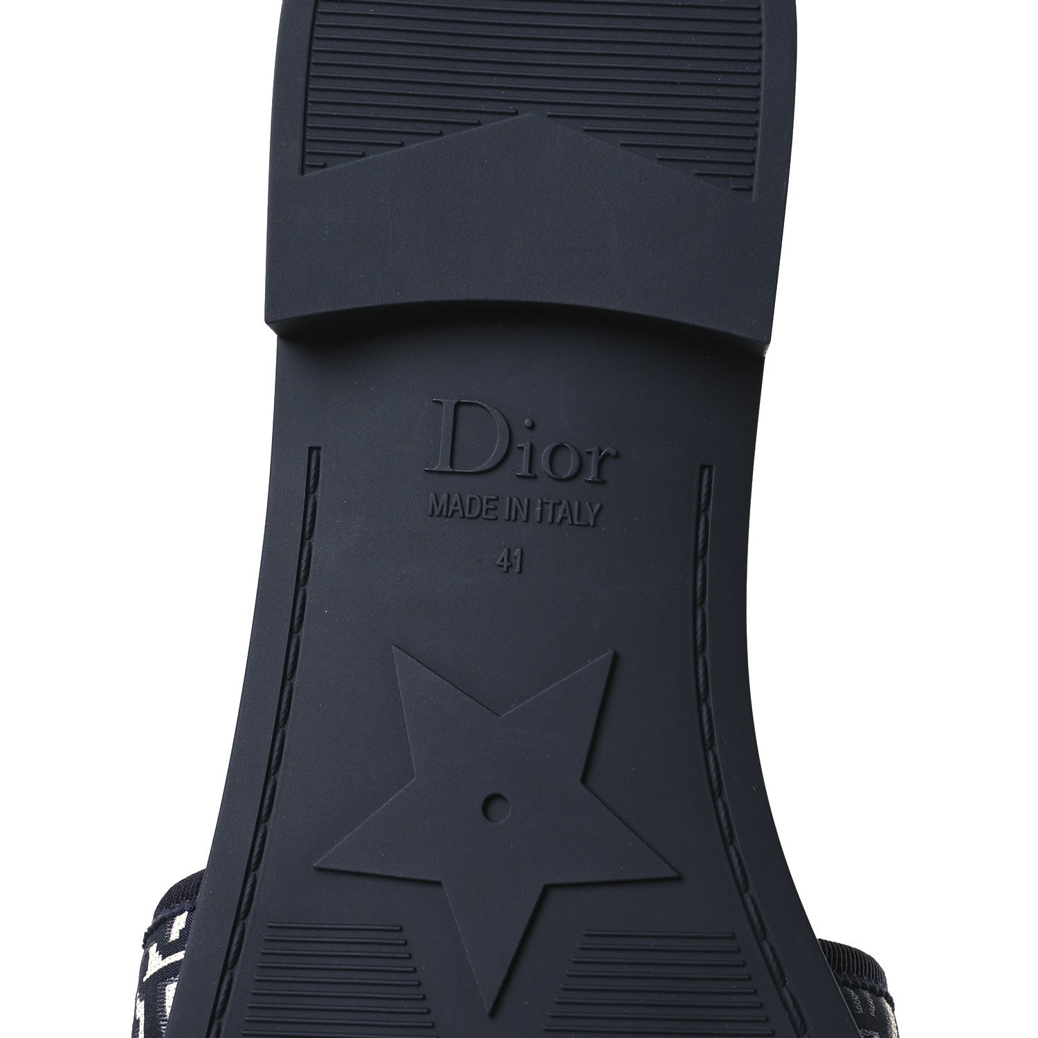 Christian Dior Nylon Oblique Dio(r)evolution Slide Sandals 41 Deep Blue 7 of 9