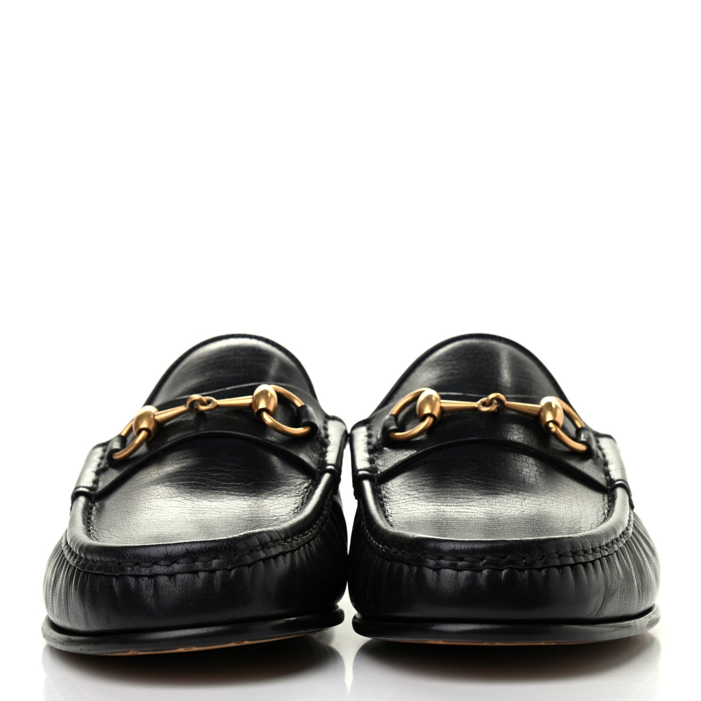 Goatskin Mens Horsebit Slippers 8.5 Black
