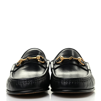 Gucci Goatskin Mens Horsebit Slippers 8.5 Black 2 of 8