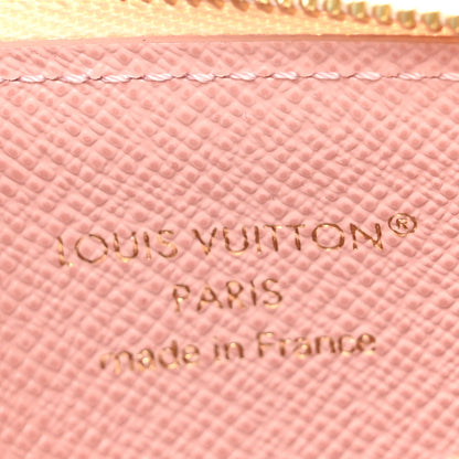 Louis Vuitton Damier Azur Zipped Romy Card Holder  Rose Ballerine 6 of 8