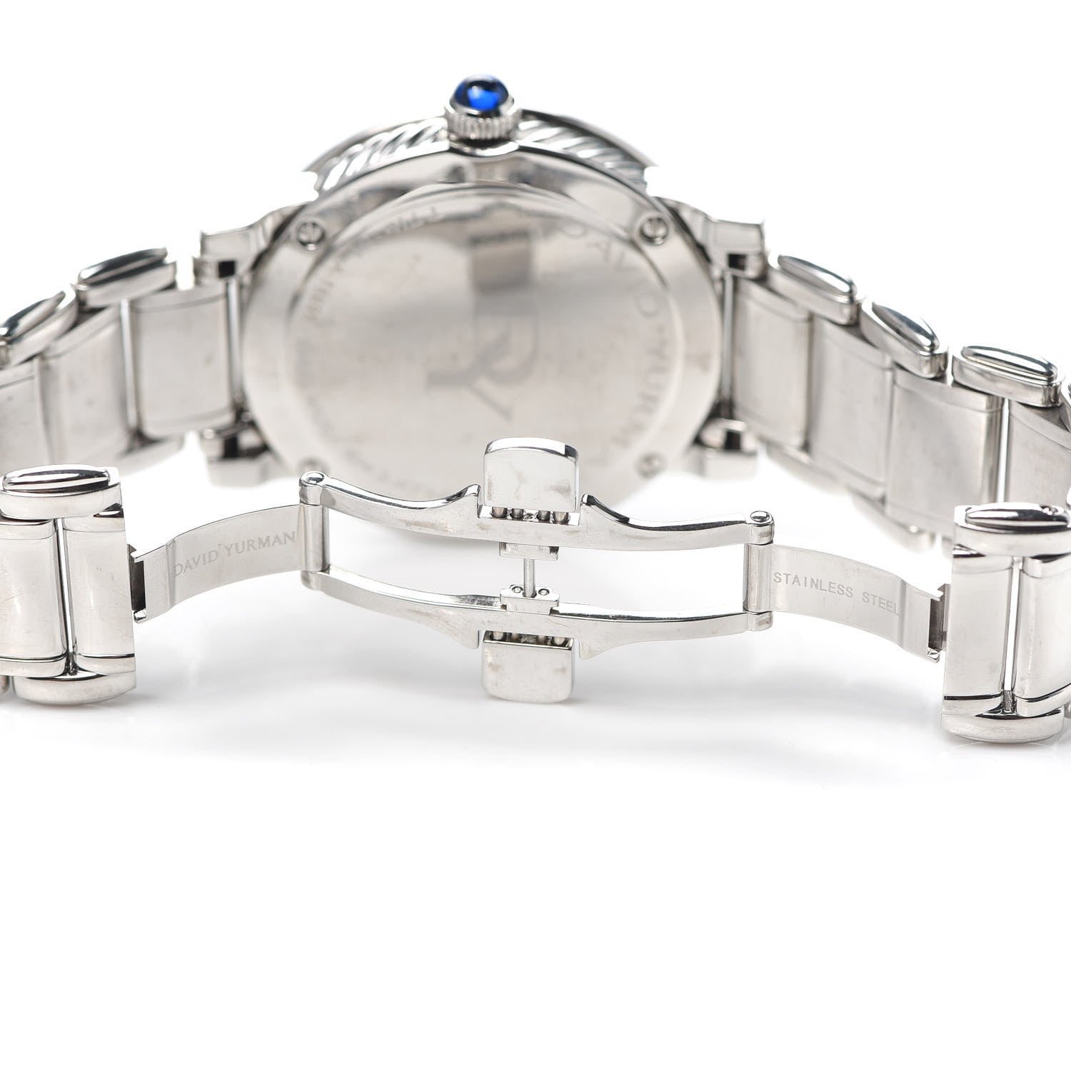 David Yurman Stainless Steel Diamond Bezel Mother of Pearl 38mm Classic Quartz Watch 4 of 4