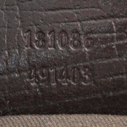 Gucci GG Supreme Monogram Small Zippered Shopping Tote Dark Brown 9 of 11