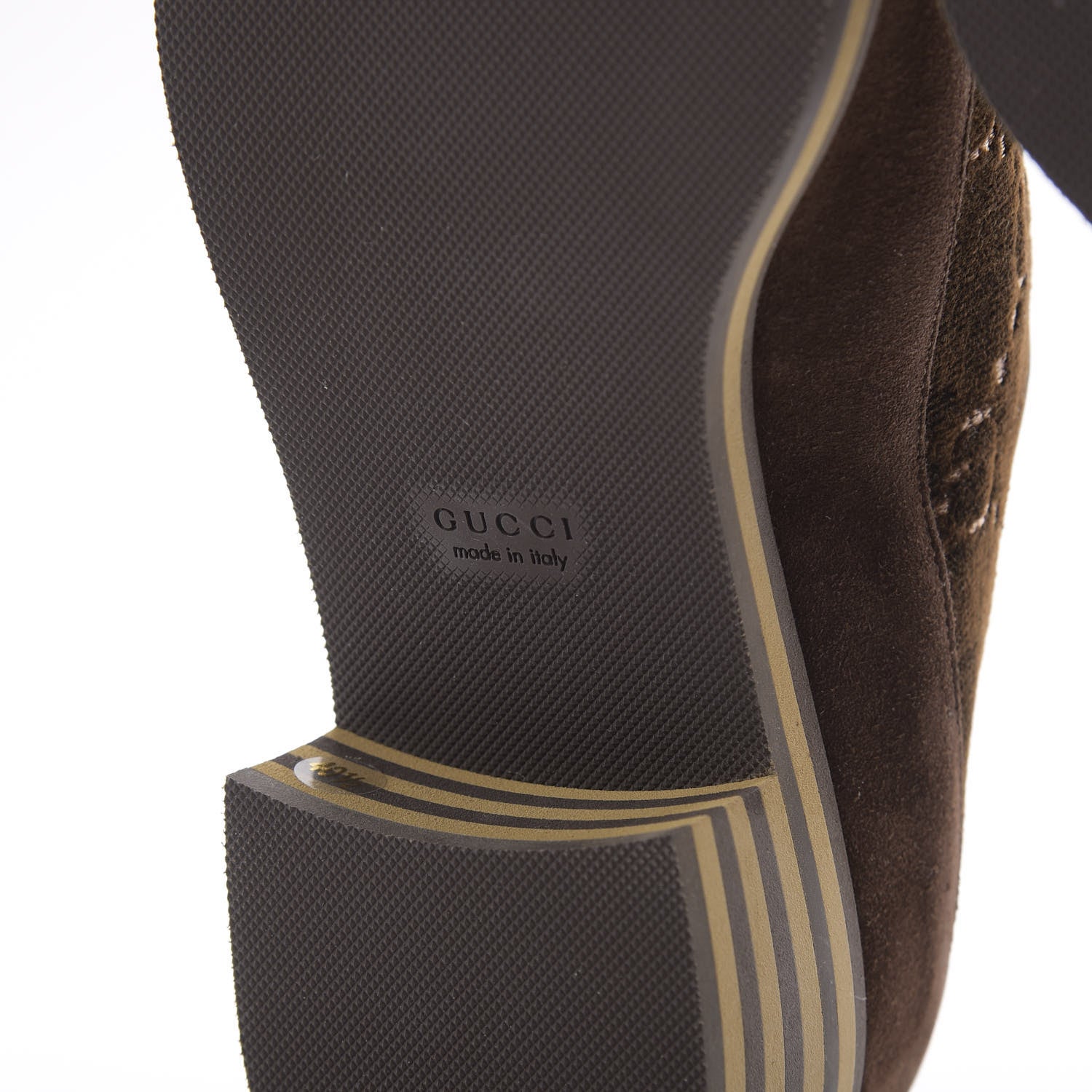 Gucci Velvet GG Monogram Thompson Derby Loafers 40.5 Vintage Cocoa Brown 9 of 11