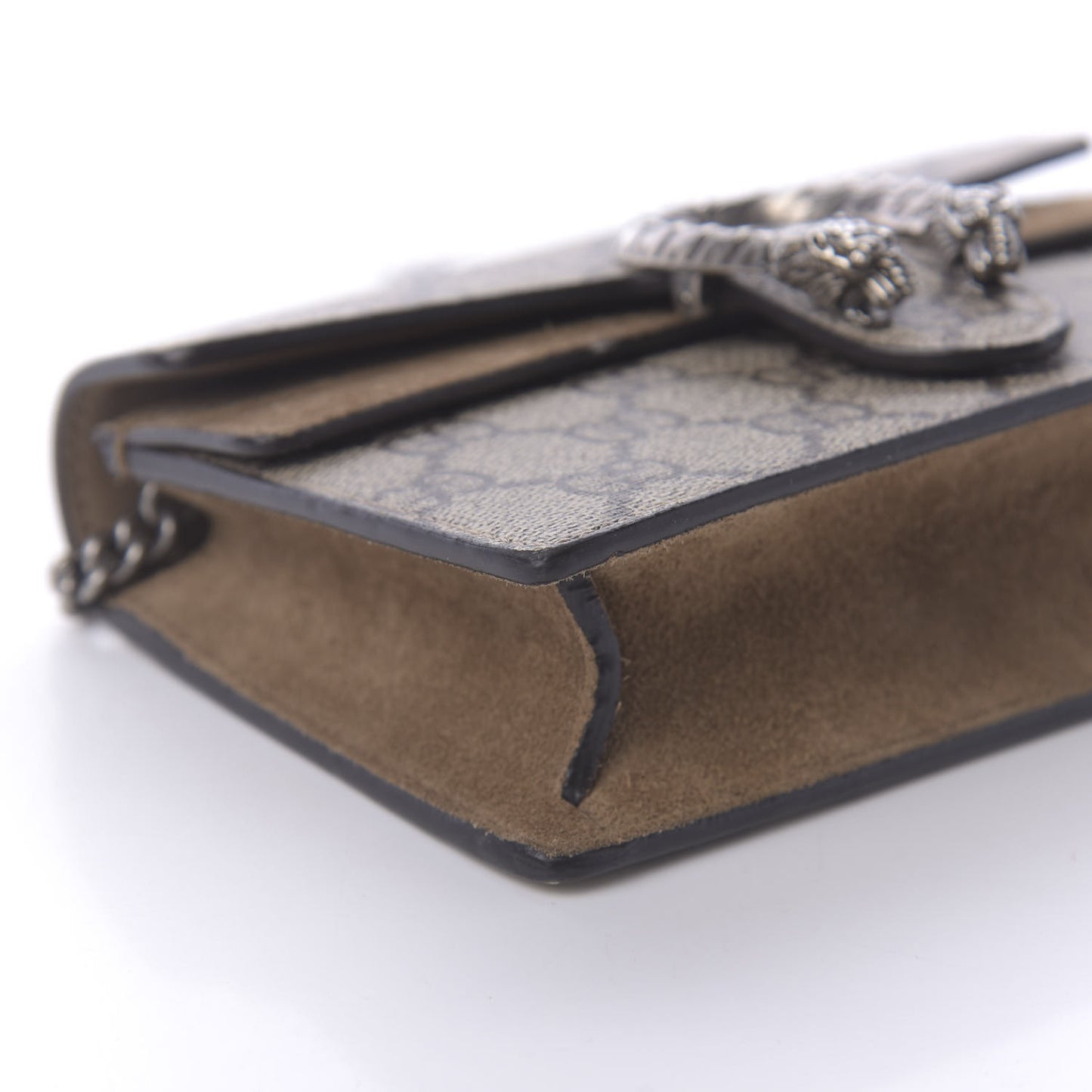 GG Supreme Monogram Super Mini Dionysus Shoulder Bag Taupe