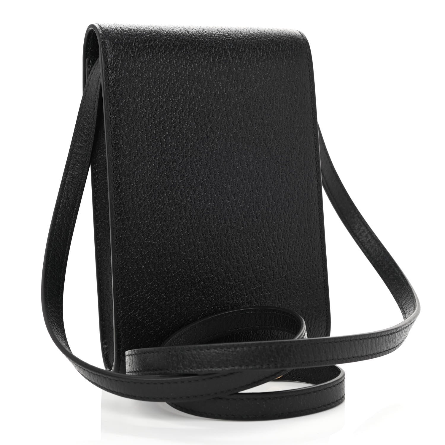 Gucci Textured Calfskin Mini Crossbody Bag Black 2 of 9
