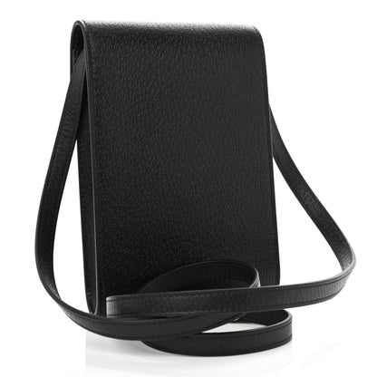 Gucci Textured Calfskin Mini Crossbody Bag Black 2 of 9
