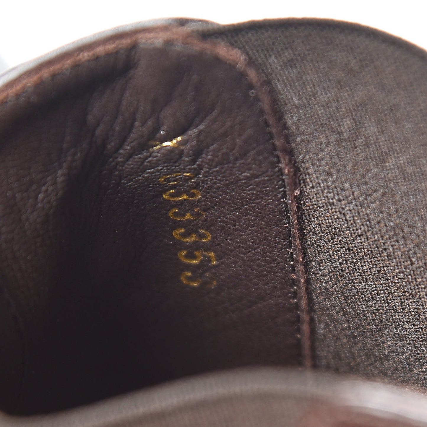 Glazed Calfskin Short Boots 40 Dark Brown