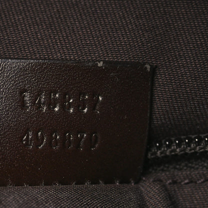 Gucci Monogram Calfskin Perforated Medium Flat Messenger Bag Dark Brown 7 of 10