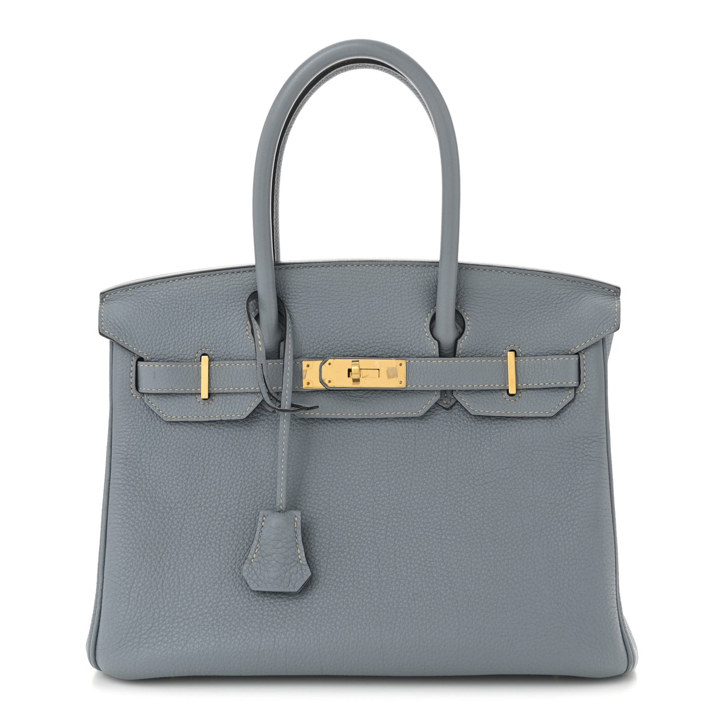 Togo Birkin 30 Bleu Lin