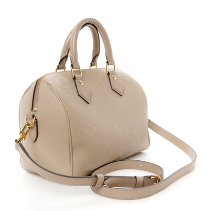 Louis Vuitton Empreinte Monogram Giant Speedy Bandouliere 25 Tourterelle 3 of 10