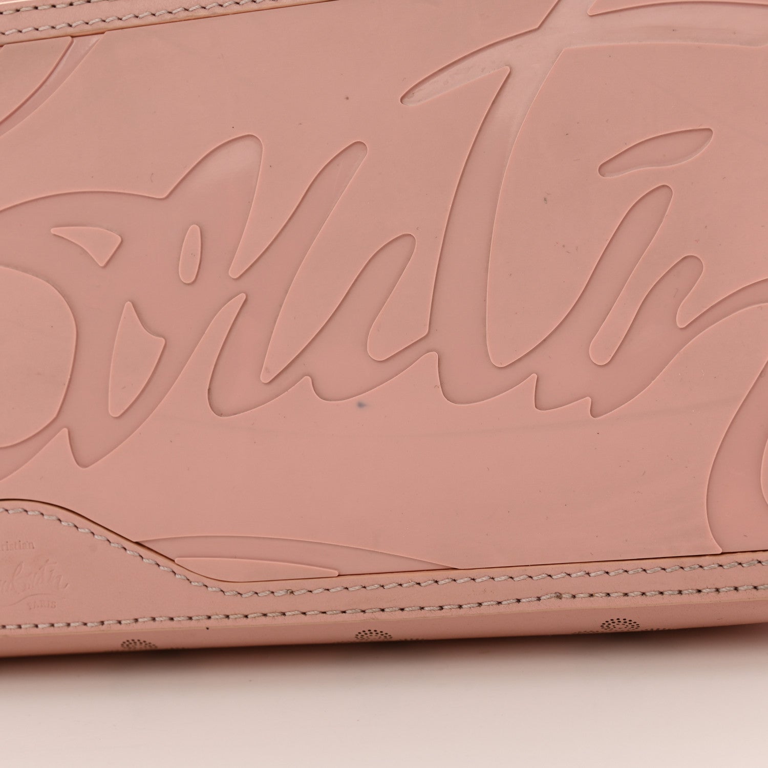 Christian Louboutin Calfskin Loubinthesky East West Cabata Tote Rosy 12 of 14